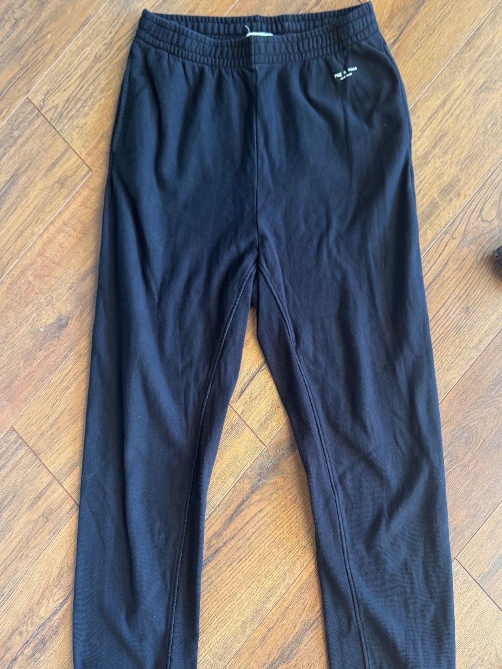 Rag & Bone Black Organic Cotton Jogger Sweatpants Size Large